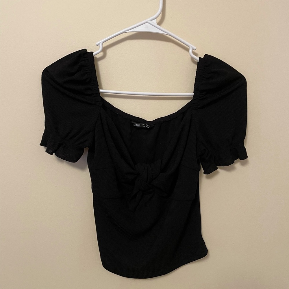 Black crop top